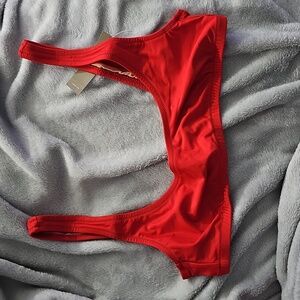 NWT - J.Crew Heritage Scoopneck Bikini Top - Medium - Venetian Red
